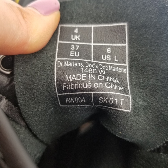 Dr. Martens AirWair Black Combat Boots - Picture 10 of 10